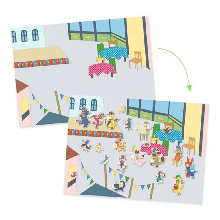 DJECO REPOSITIONABLE STICKERS - MARCHING BAND