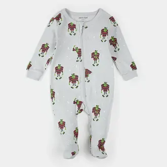 PETIT LEM PYJAMA À PATTES À IMPRIMÉ DE FRANKENSTEIN - GRIS