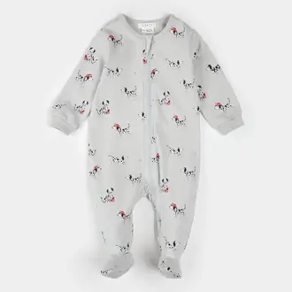 PETIT LEM PYJAMA À PATTES  À IMPRIMÉ DE POMPIER DALMATIEN - GRIS