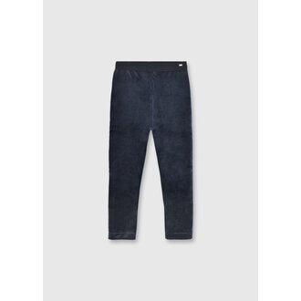LEGGING EN VELOURS - MARINE