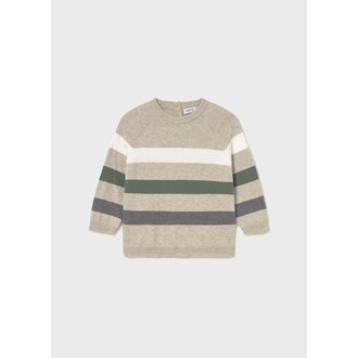MAYORAL PULL À RAYURES CONTRASTANTES - SABLE