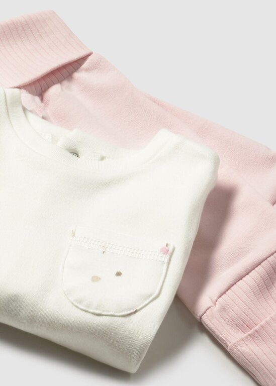 MAYORAL ENSEMBLE NOUVEAU-NÉ 3 PIÈCES - ROSE BABY