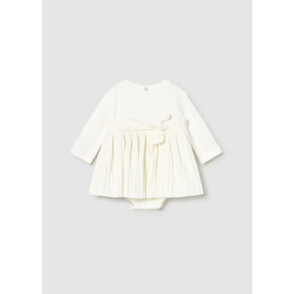 MAYORAL ROBE EN VELOURS - ÉCRU