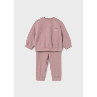 MAYORAL ENSEMBLE EN MOLLETON À POIS MATELASSÉ - QUARTZ