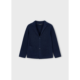 VESTE EN TRICOT - MARINE