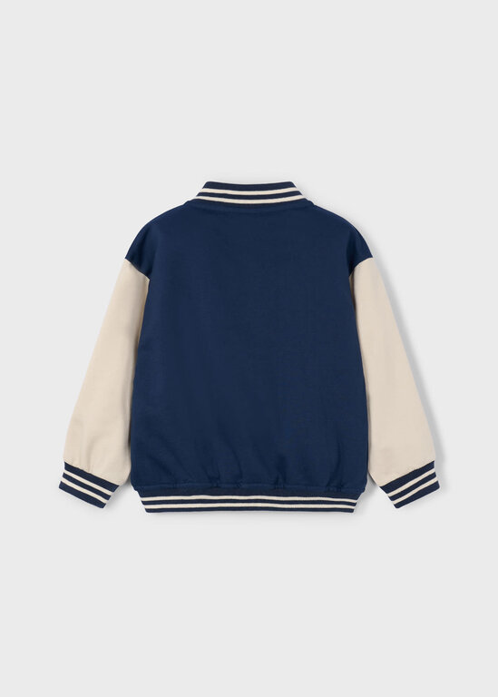 VESTE UNIVERSITAIRE AVEC ÉCUSSON - BLEU