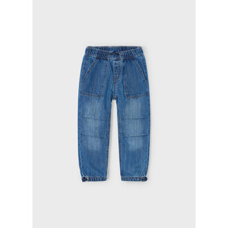JOGGER EN DENIM - BLEU MOYEN
