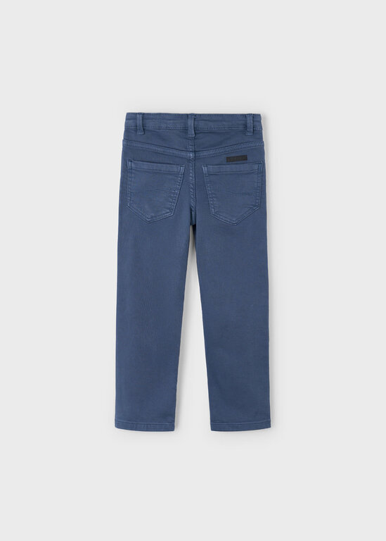 PANTALON BROSSÉ COUPE DROITE - ACIER