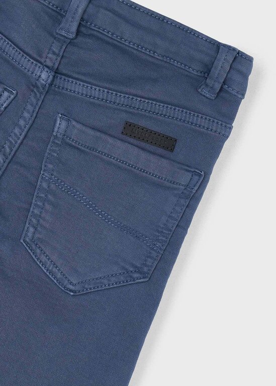 PANTALON BROSSÉ COUPE DROITE - ACIER