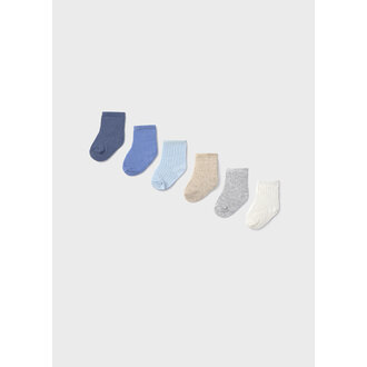 ENSEMBLE DE 6 PAIRES DE CHAUSSETTES NOUVEAU-NÉ