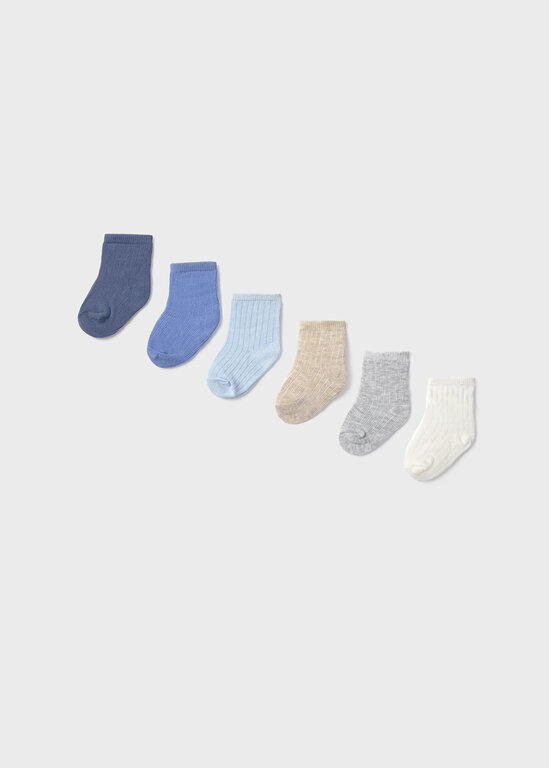 ENSEMBLE DE 6 PAIRES DE CHAUSSETTES NOUVEAU-NÉ