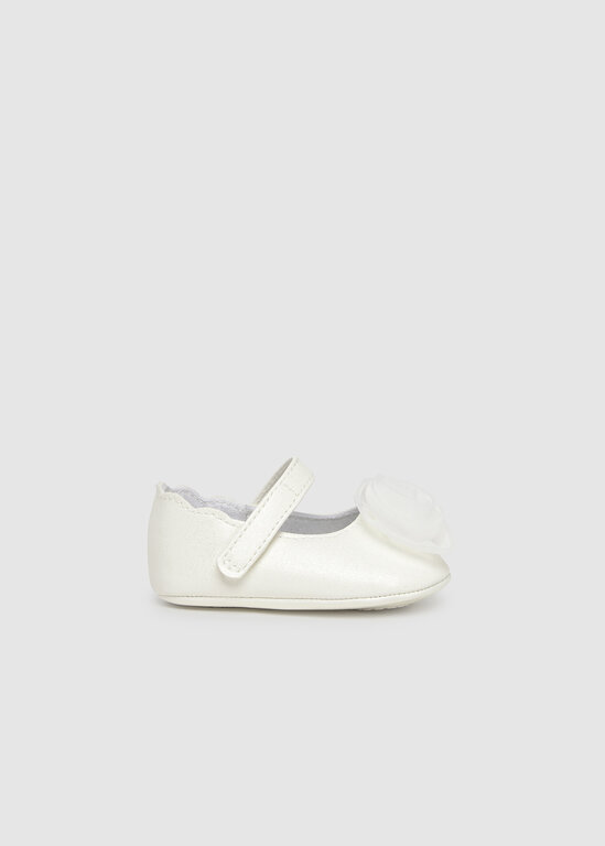 MAYORAL BALLERINE À FLEUR - ÉCRU