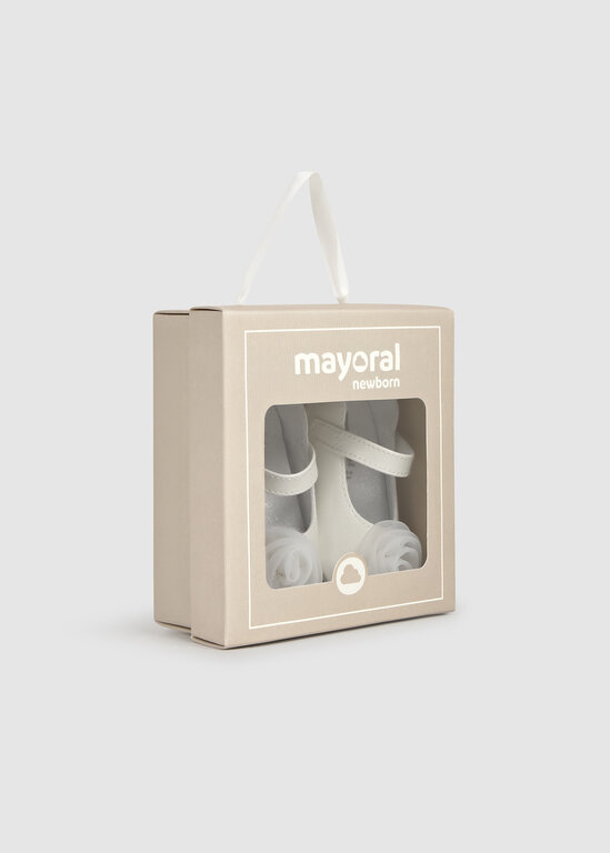MAYORAL BALLERINE À FLEUR - ÉCRU