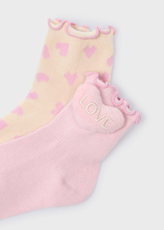 MAYORAL LOT DE 2 CHAUSSETTES - COEUR