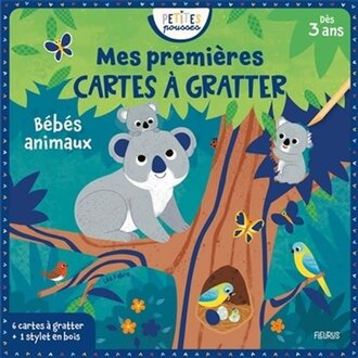 FLEURUS MES PREMIÈRES CARTES À GRATTER - BÉBÉS ANIMAUX