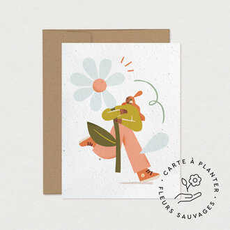 MIMOSA DESIGN CARTE DE SOUHAITS À PLANTER - DAISY