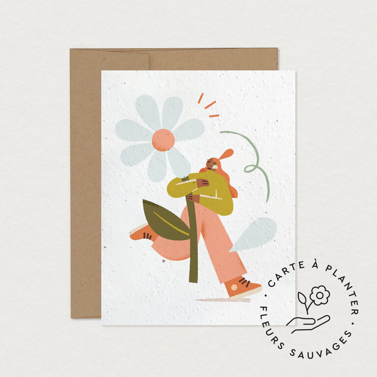 MIMOSA DESIGN CARTE DE SOUHAITS À PLANTER - DAISY