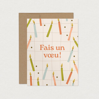 MIMOSA DESIGN CARTE DE SOUHAITS - FAIS UN VOEU