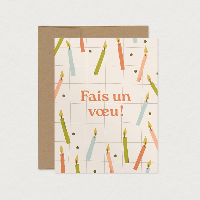 MIMOSA DESIGN CARTE DE SOUHAITS - FAIS UN VOEU