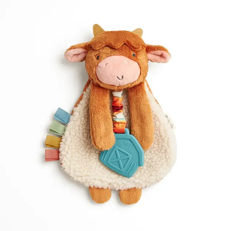 ITZY RITZY PELUCHE D'ÉVEIL LOVELY FRIENDS - WYATT LA VACHE HIGHLAND