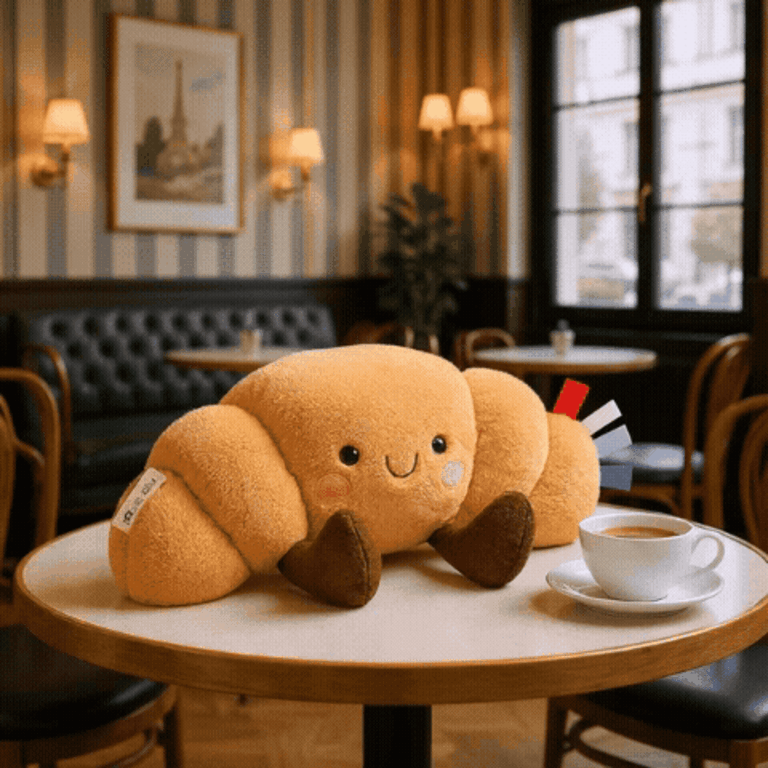 ITZY RITZY PELUCHE SWEETIE SNUGGLE - CHLOÉ LE CROISSANT