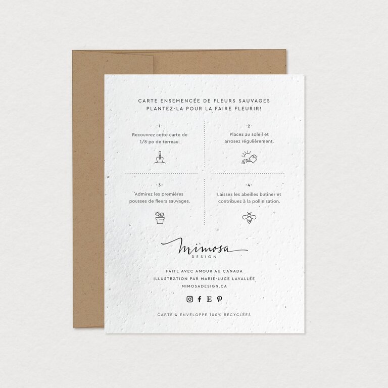 MIMOSA DESIGN CARTE DE SOUHAITS À PLANTER - MOBILE