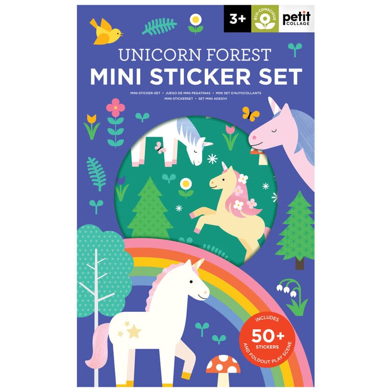 PETIT COLLAGE MINI STICKER SET - UNICORN