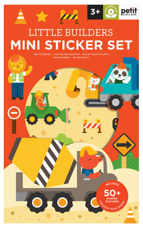 PETIT COLLAGE MINI ENSEMBLE D'AUTOCOLLANTS - CONSTRUCTION