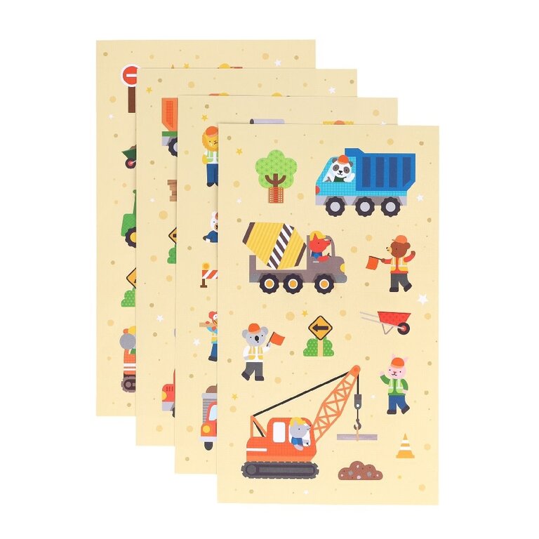 PETIT COLLAGE MINI ENSEMBLE D'AUTOCOLLANTS - CONSTRUCTION