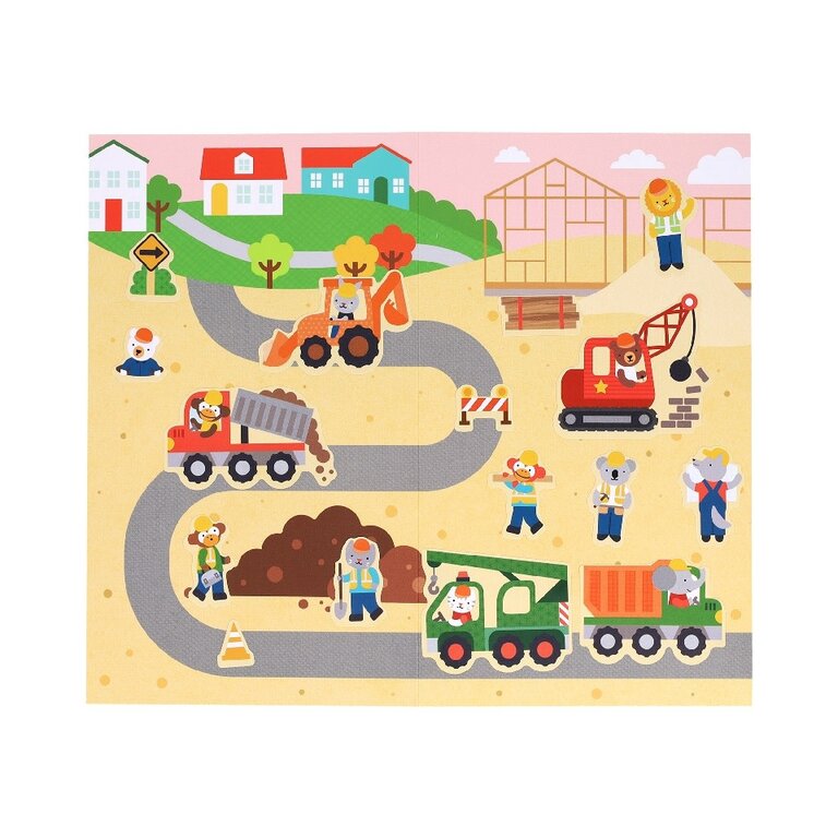 PETIT COLLAGE MINI ENSEMBLE D'AUTOCOLLANTS - CONSTRUCTION