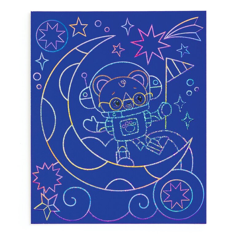 MUDPUPPY CARTE À GRATTER - COSMIC GALAXY
