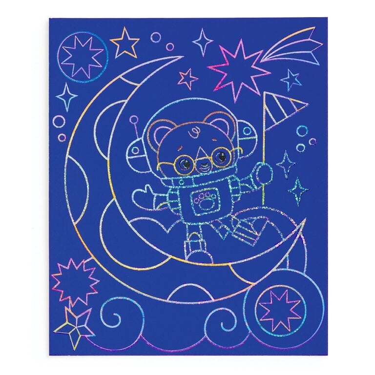MUDPUPPY CARTE À GRATTER - COSMIC GALAXY