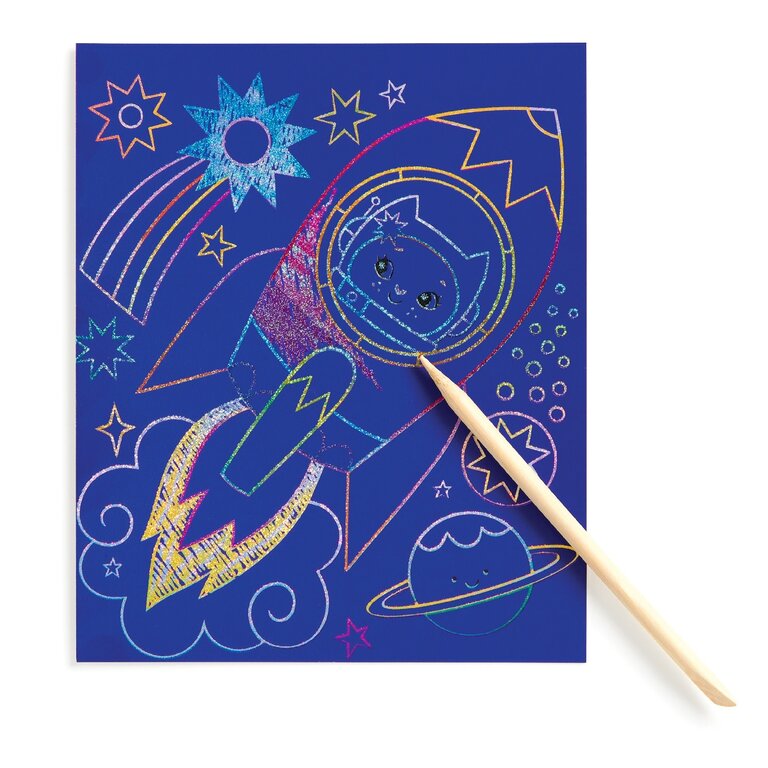 MUDPUPPY CARTE À GRATTER - COSMIC GALAXY