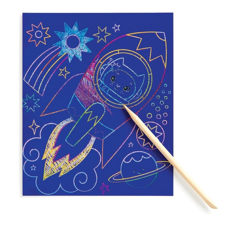 MUDPUPPY CARTE À GRATTER - COSMIC GALAXY
