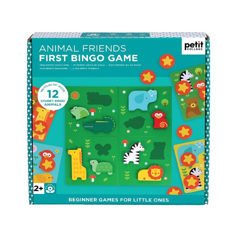 PETIT COLLAGE MON PREMIER JEU DE BINGO - ANIMAL FRIENDS