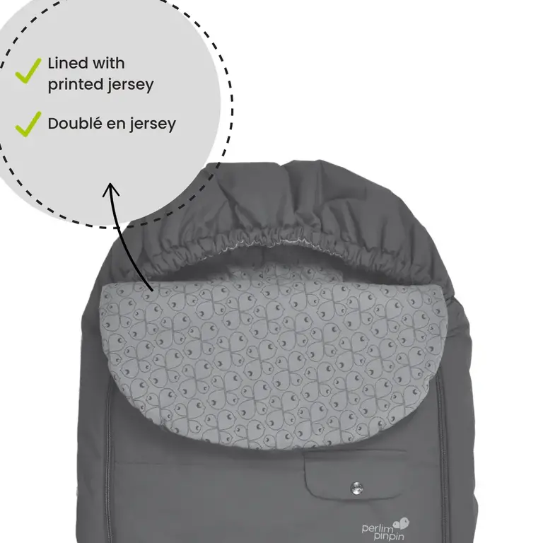 PERLIMPINPIN HOUSSE DE MI-SAISON - NOIR