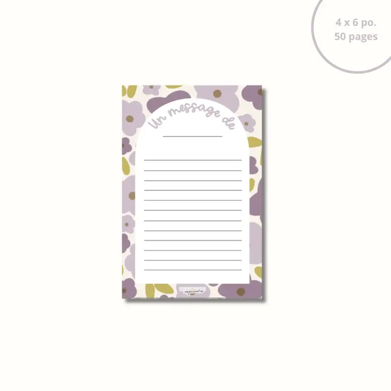 ENSEIGNANTES INSPIRANTES BLOC-NOTE : UN MESSAGE DE - LAVANDE 2.0