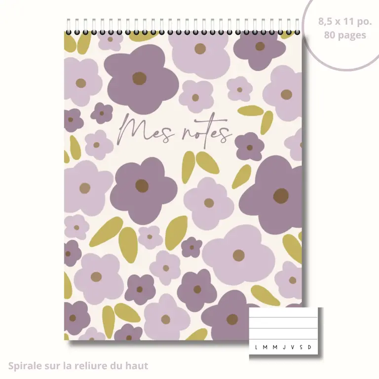 ENSEIGNANTES INSPIRANTES CAHIER DE NOTES - LAVANDE 2.0