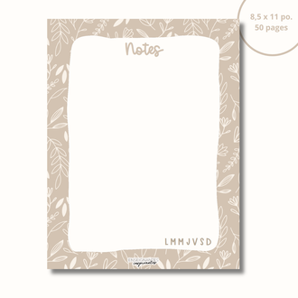 ENSEIGNANTES INSPIRANTES BLOC-NOTE - NOTES -  LINE ART