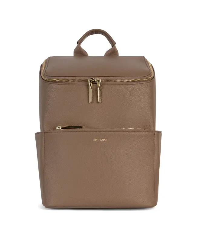 MATT & NAT SAC À DOS BRAVE GRAIN - TOFFEE