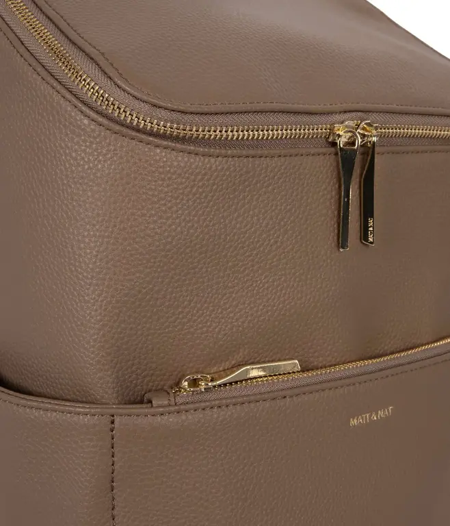 MATT & NAT SAC À DOS BRAVE GRAIN - TOFFEE