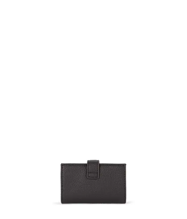 MATT & NAT PORTE-CARTE EN ACCORDÉON CREPE GRAIN - CHARBON