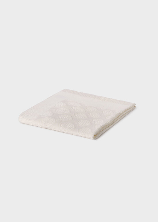 COUVERTURE EN TRICOT - ÉCRU