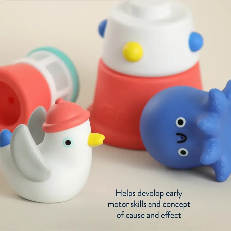 ITZY RITZY JOUET DE BAIN À EMPILER STACK & SQUIRT