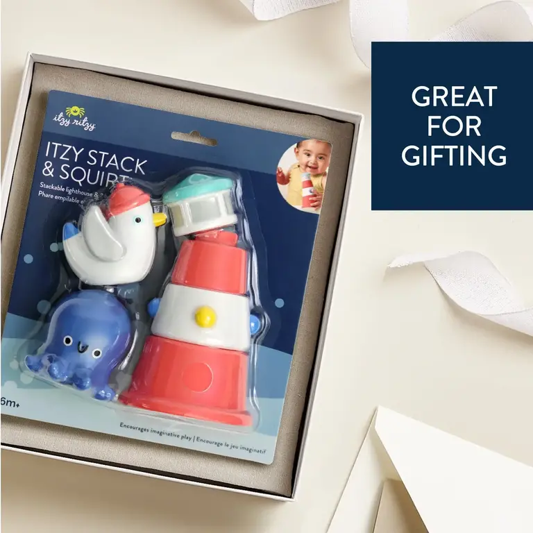 ITZY RITZY JOUET DE BAIN À EMPILER STACK & SQUIRT