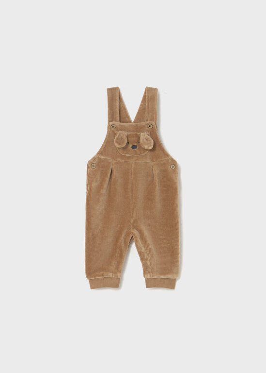 MAYORAL SALOPETTE CHIEN EN VELOURS CÔTELÉ - CARAMEL