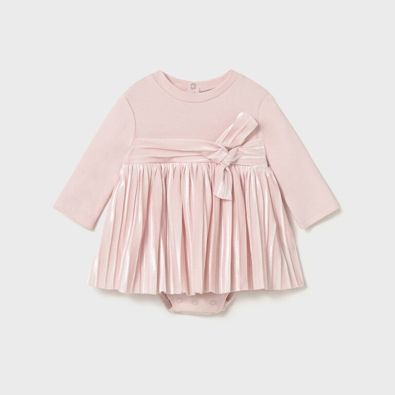 MAYORAL ROBE EN VELOURS - ROSE