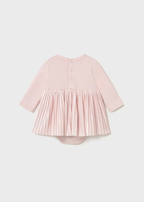 ROBE EN VELOURS - ROSE