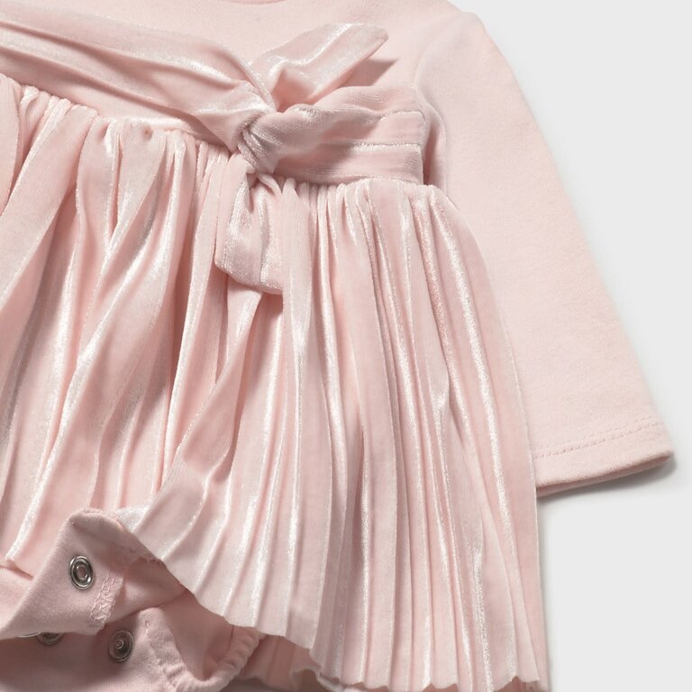 MAYORAL ROBE EN VELOURS - ROSE