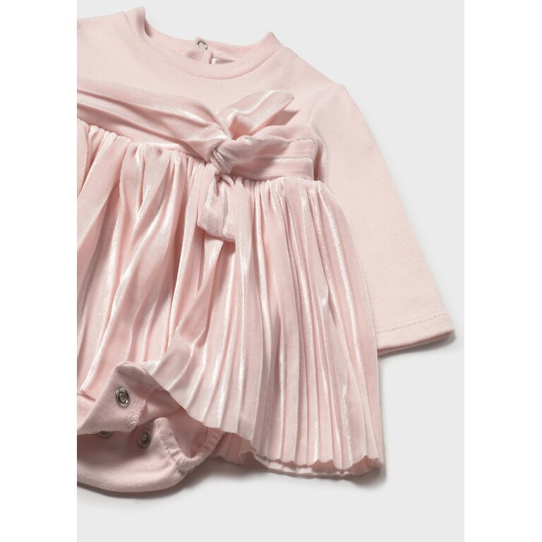 MAYORAL ROBE EN VELOURS - ROSE